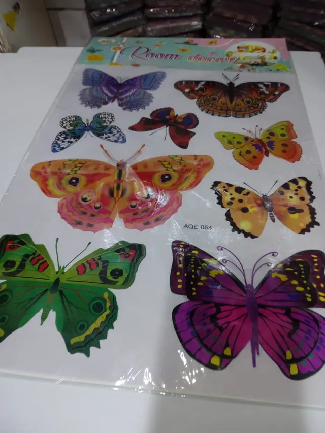 AQE Stickers (Cartoon, Butterfly, Fruit)
