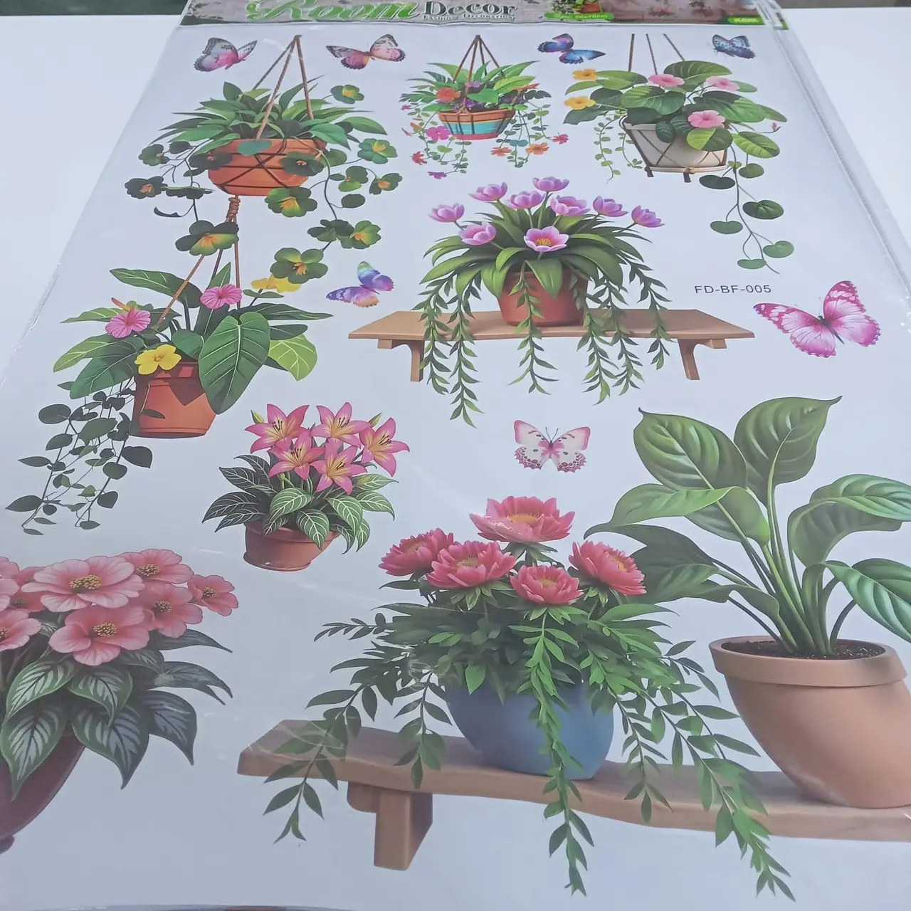 Big flower stickers
