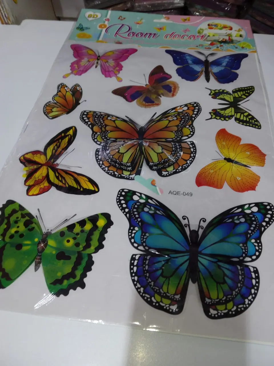 AQE Stickers (Cartoon, Butterfly, Fruit)