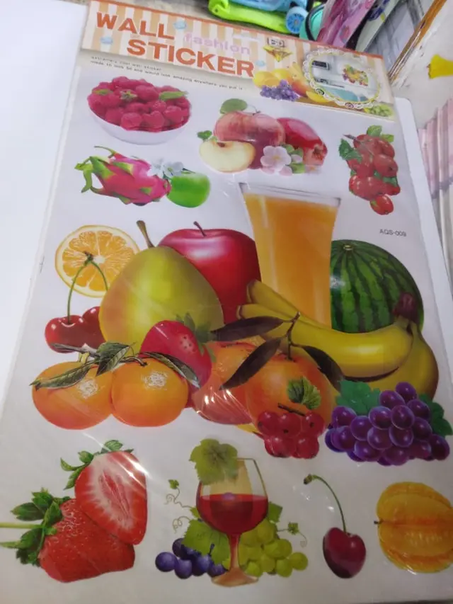 Fruit and kitchen stickers