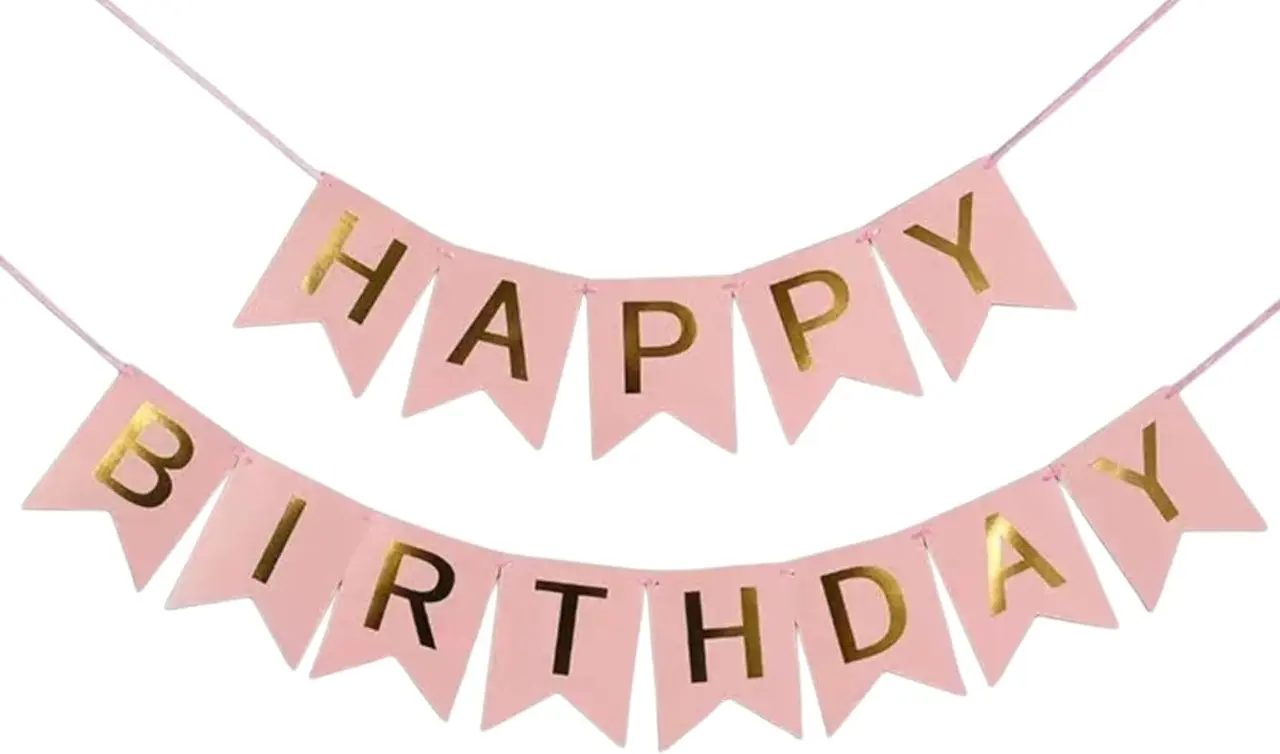 Happy Birthday Foil Banner