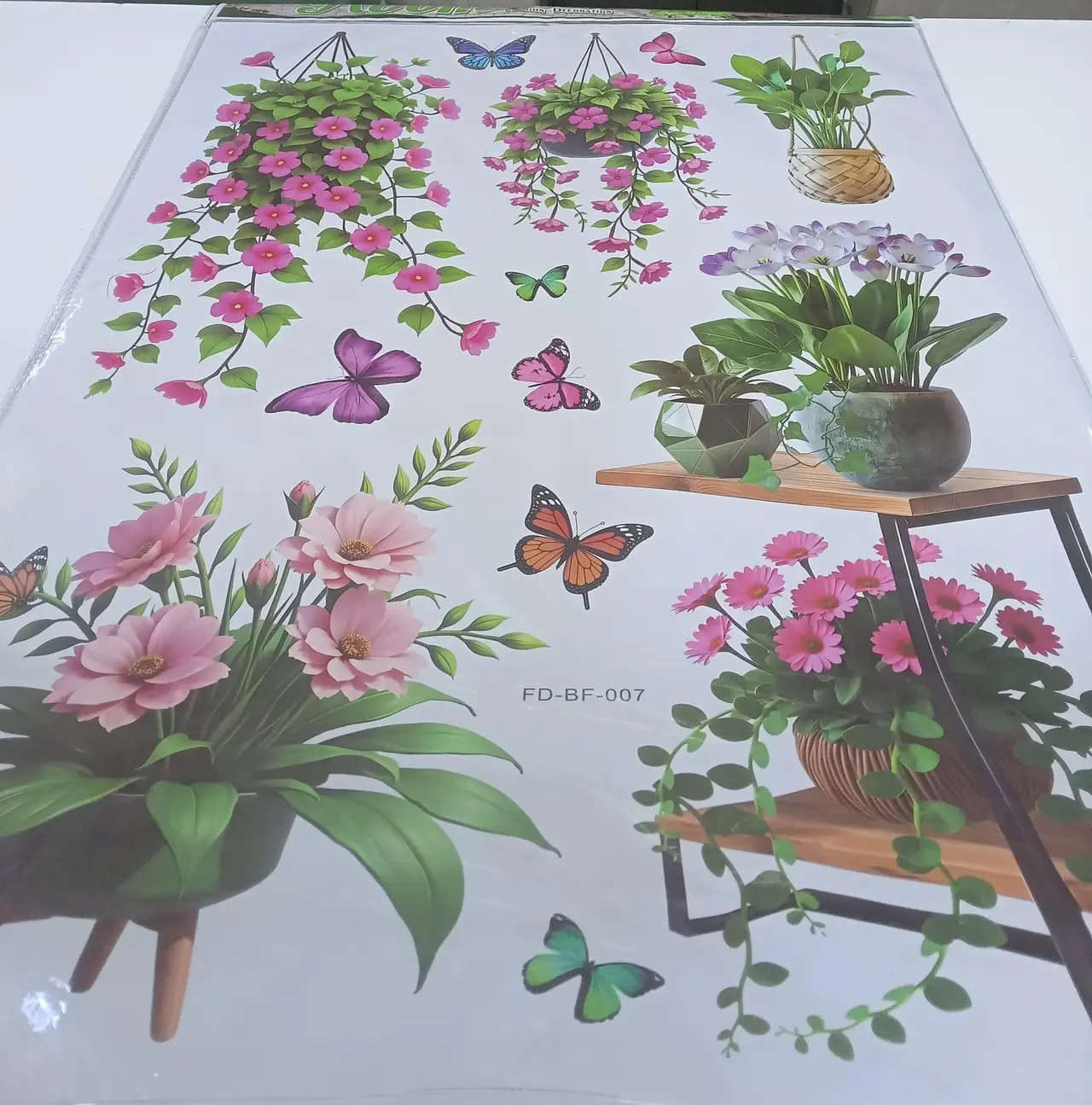 Big flower stickers