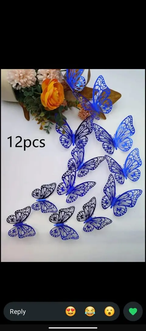 Butterflies, pack of 12