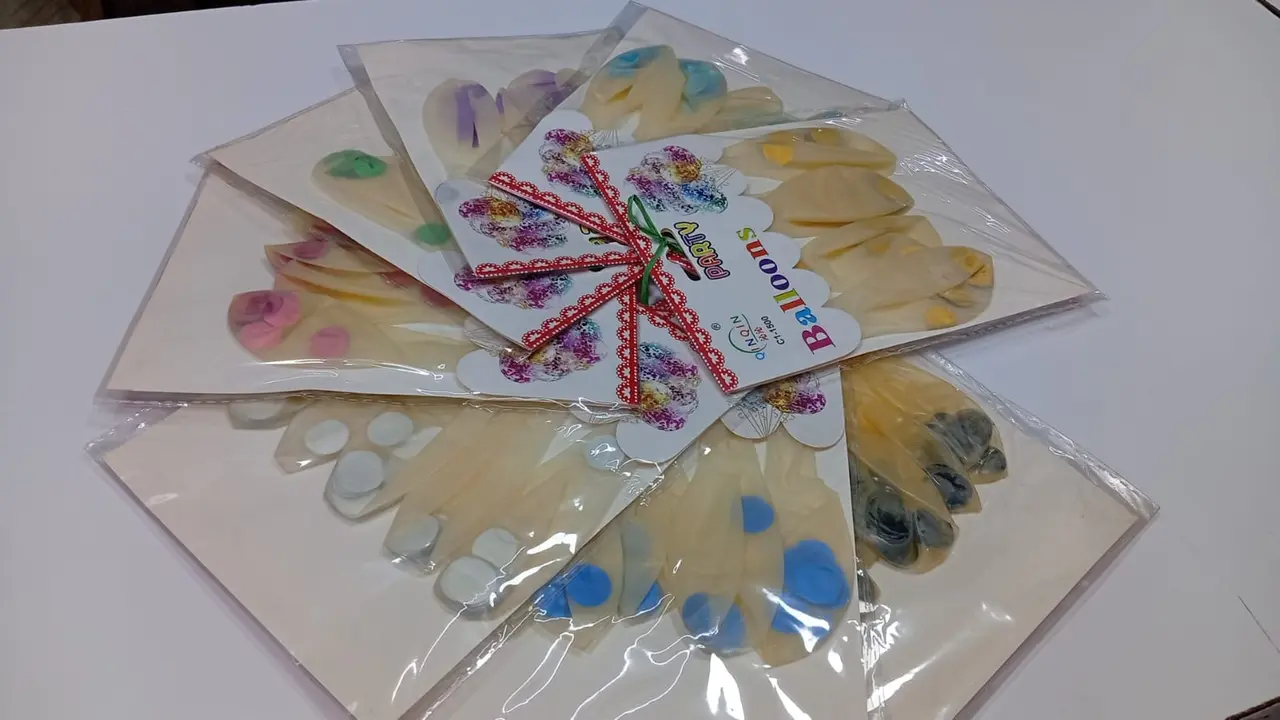 Confetti balloons, pack of 5