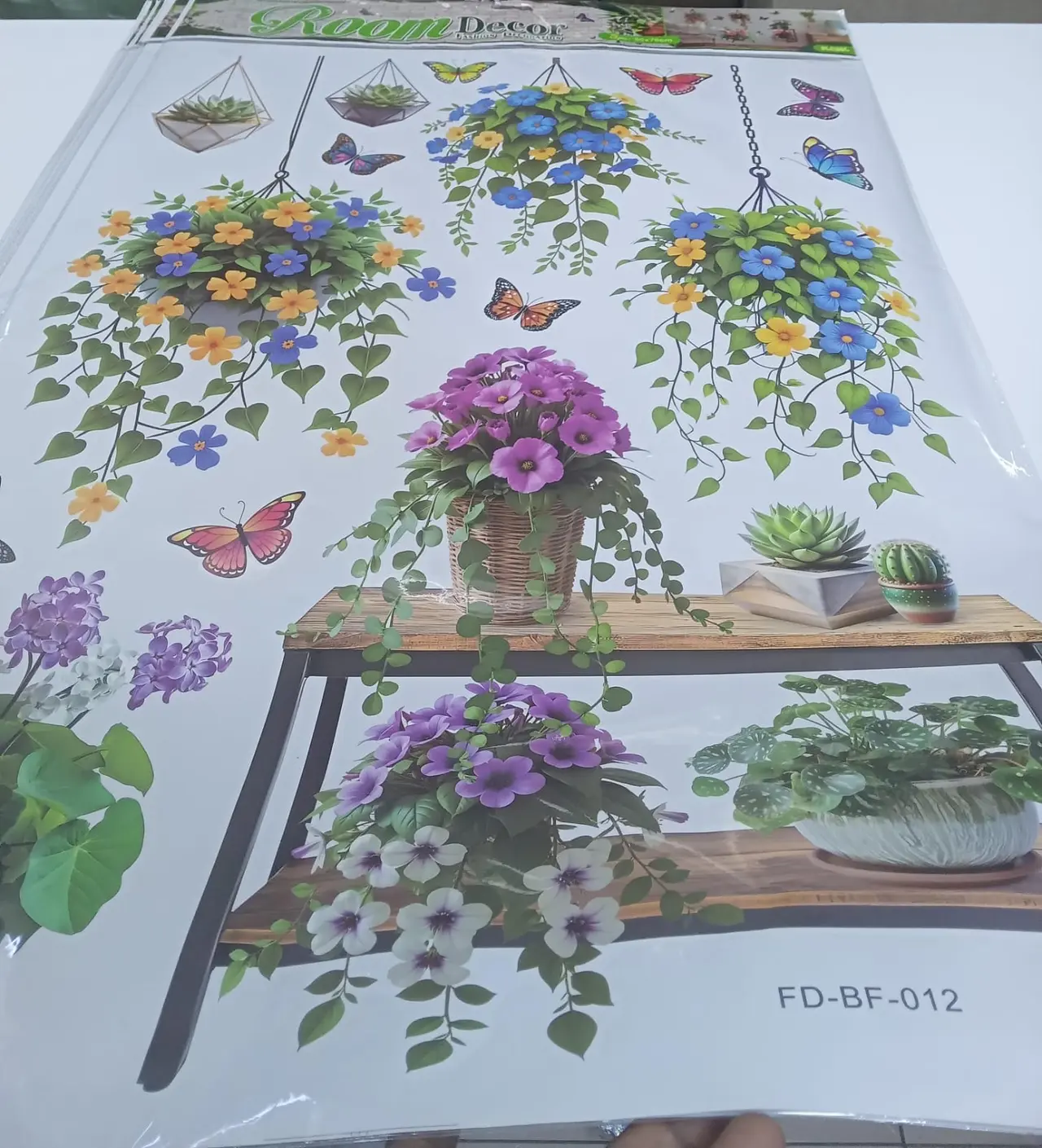 Big flower stickers
