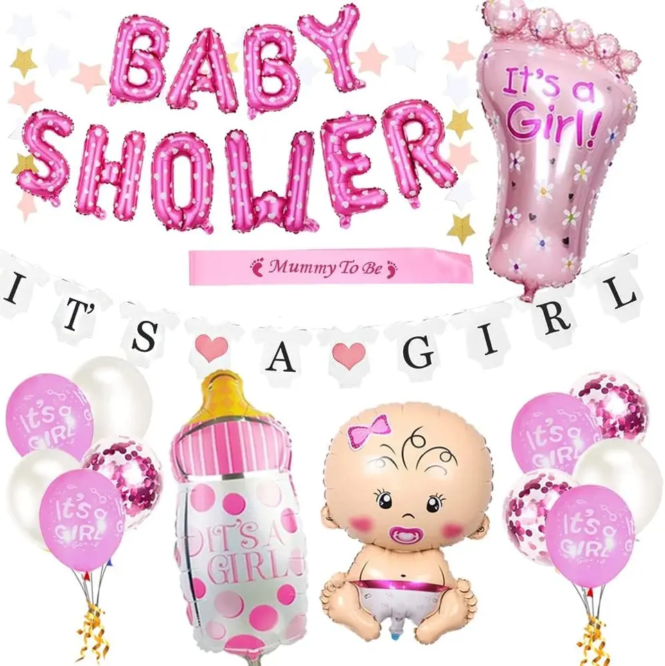 Baby Shower Foil Balloon Set