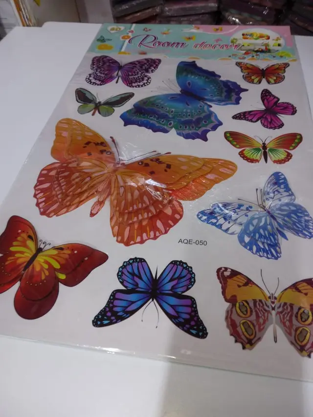 AQE Stickers (Cartoon, Butterfly, Fruit)