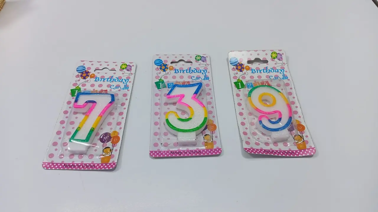 Number candles 0–9