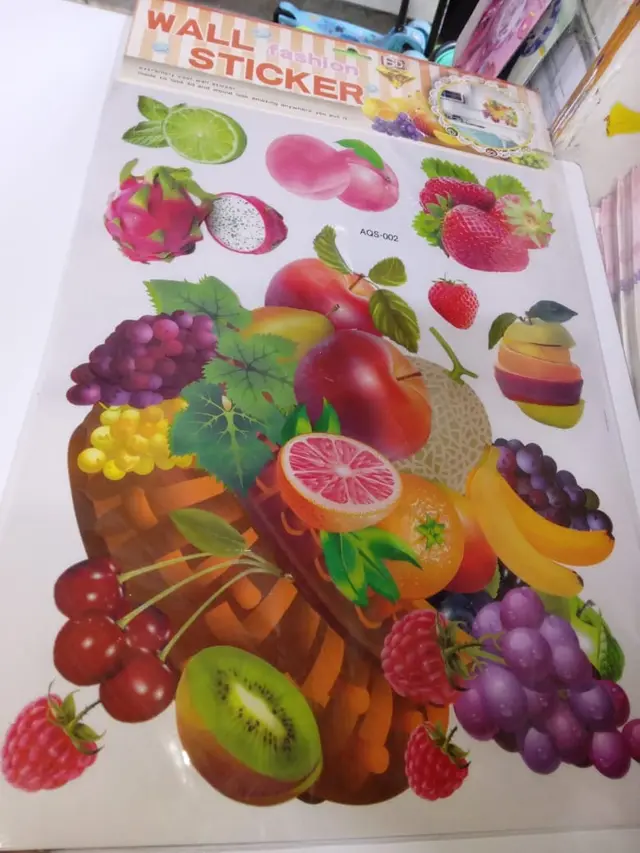 Fruit and kitchen stickers