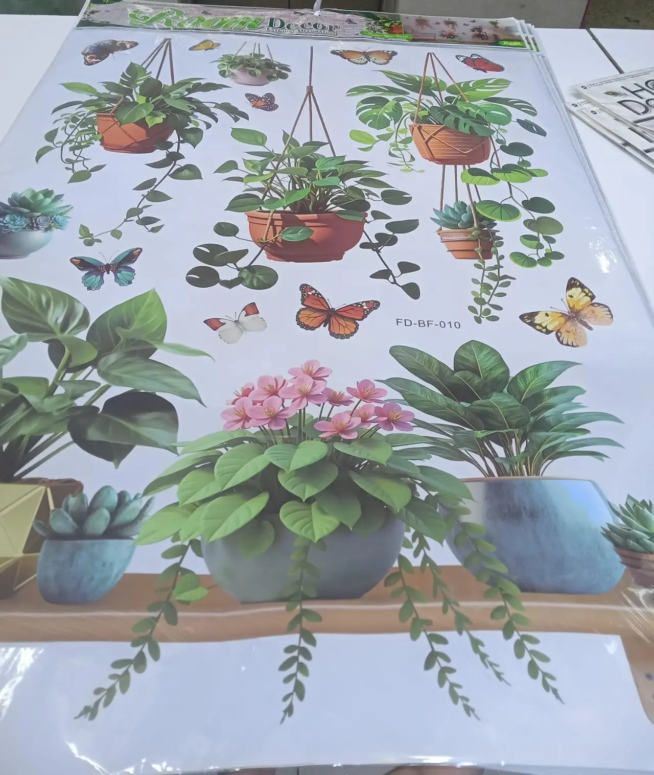Big flower stickers