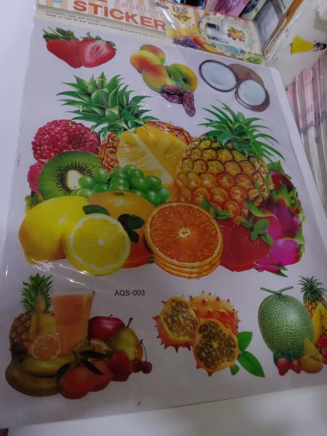 Fruit and kitchen stickers