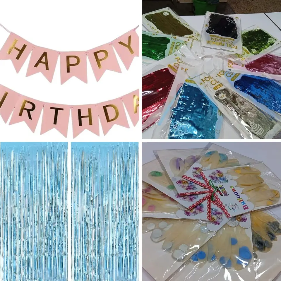 Birthday Photo Wall Deluxe: what is in the box